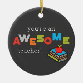 Adorno De Cerámica Día General de Apreciación del Profesor, maravillo