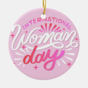 Adorno De Cerámica Día Internacional de la Mujer