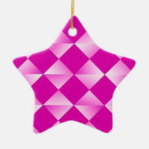 Adorno De Cerámica Diamantes satinados de mediados del siglo - orquíd
