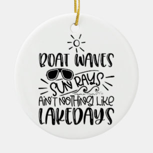 ADORNO DE CERÁMICA **DÍAS DE LAGO** NAVIDADES ORNAMENTE CERAMIC