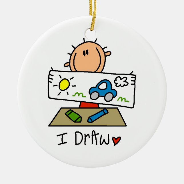 Adorno De Cerámica Dibujo (Frente)