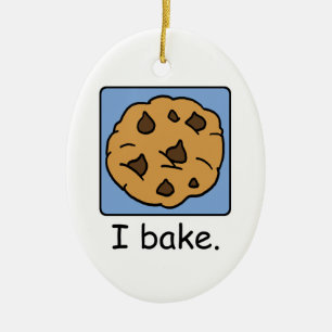 Adorno De Cerámica Dibujo animado de galleta de chocolate deliciosa