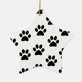 Adorno De Cerámica Dibujo de gato Imprime símbolo de estrella