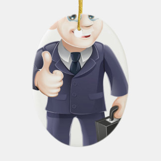 Adorno De Cerámica Dibujo de hombre en traje