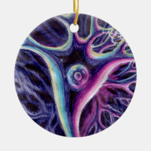 Adorno De Cerámica Dibujo de neuronas piramidales
