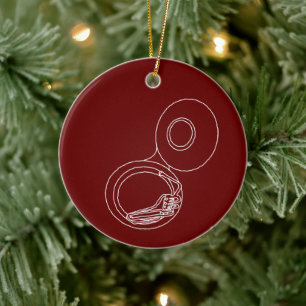 Adorno De Cerámica Dibujo de Tuba duro