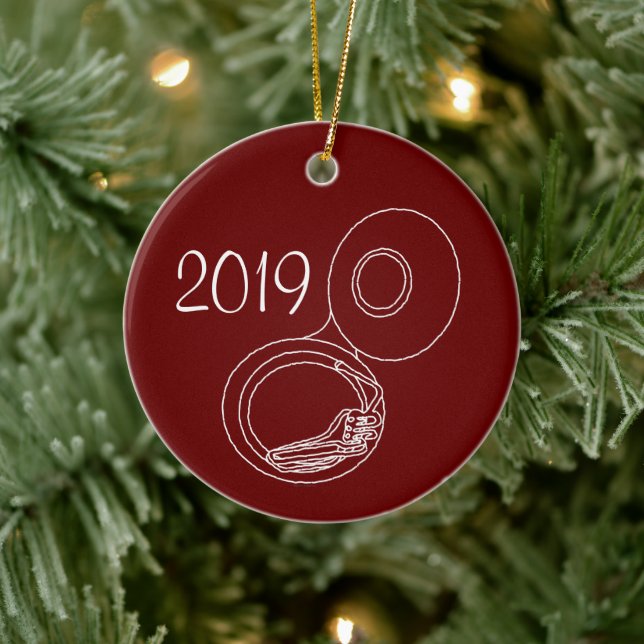 Adorno De Cerámica Dibujo de Tuba duro (Árbol)