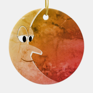 Adorno De Cerámica Dibujo Luna Luna Luna Luna Luna Vintage