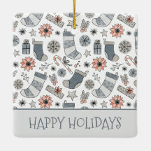 Dibujos Navideños de Acuarela Personalizados Fiest