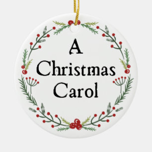 Adorno De Cerámica Dickens A Navidades Carol Personalizado