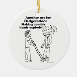 Adorno De Cerámica Didgeridoo hace que los zombies exploten