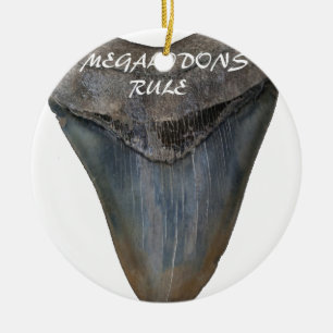 Adorno De Cerámica Diente del tiburón de Megalodon