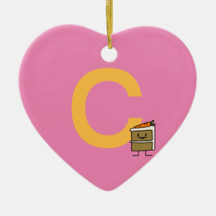 Adorno De Cerámica Dientes del conejito de la rebanada de la torta de