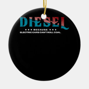 Adorno De Cerámica Diesel Because Electric Cars Can't Roll Coal Truck