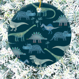 Adorno De Cerámica Dinosaur Cute