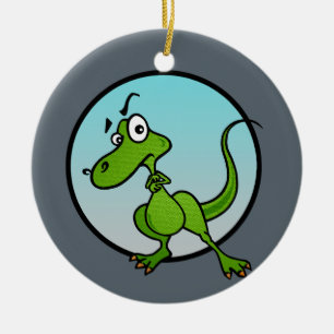 ADORNO DE CERÁMICA DINOSAUR NAVIDAD DE ESTILO PERSONALIZADO DINOSAURI
