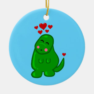 Adorno De Cerámica Dinosaurio cutáneo