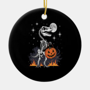 Adorno De Cerámica Dinosaurio de Halloween Spooky Saurus