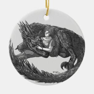 Adorno De Cerámica Dinosaurio tenebroso