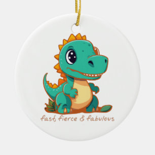 Adorno De Cerámica Dinosaurios feroces