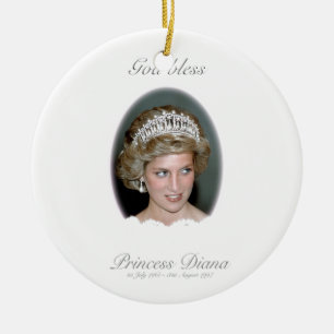 Adorno De Cerámica Dios bendice a princesa Diana