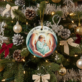 Adorno De Cerámica "Dios bendiga a mi bebé" 🎄 👶