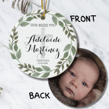 Dios bendiga la cristiandad bautizo Botánico verde