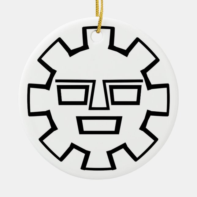 Adorno De Cerámica Dios Inca (Frente)