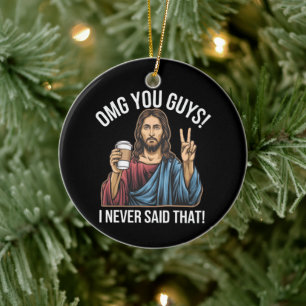 Adorno De Cerámica Dios mío, chicos, nunca dije eso