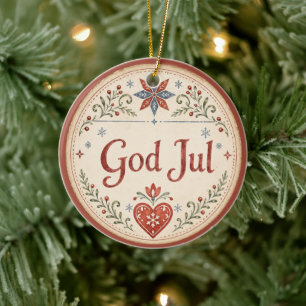 Adorno De Cerámica Dios nórdico Jul Navidad noruega
