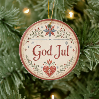 Adorno De Cerámica Dios nórdico Jul | Navidad noruega