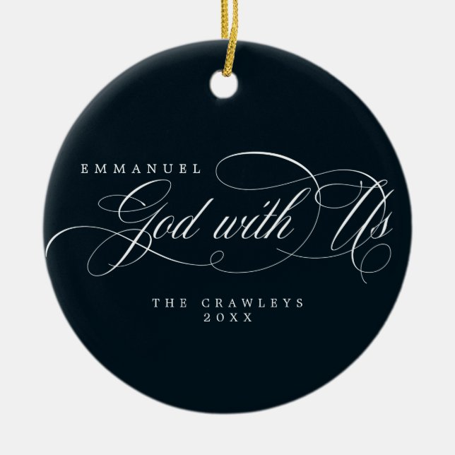 Adorno De Cerámica Dios religioso con la foto de la familia de EEUU (Frente)