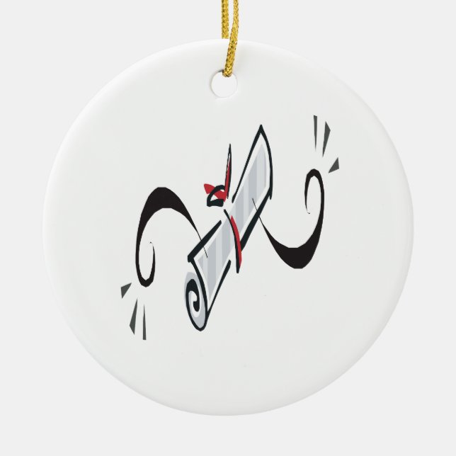 Adorno De Cerámica Diploma 2 (Frente)