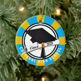 Adorno De Cerámica Diploma de Cap de 2026 Graduación fotográfica