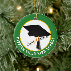Adorno De Cerámica Diploma de Cap de 2026 Graduación fotográfica