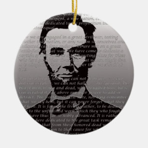 Adorno De Cerámica Dirección Abe Lincoln Gettysburg