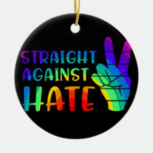 Adorno De Cerámica Directo contra el odio - Orgullo LGBTQ+