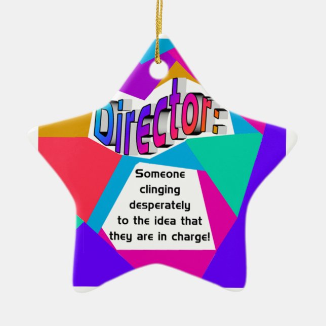 Adorno De Cerámica Director ... ¿A cargo? (Frente)