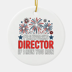 Adorno De Cerámica Director de fuegos artificiales del 4 de julio Si
