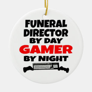 Adorno De Cerámica Director Funeral Gamer