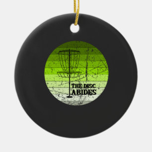 Adorno De Cerámica Disco Golf Vintage