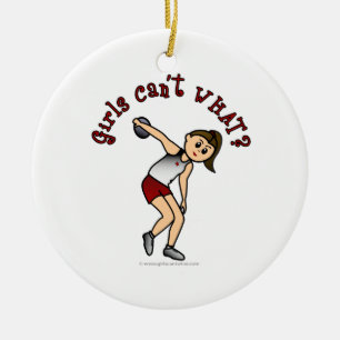 Adorno De Cerámica Discus femenino ligero