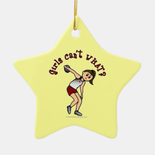 Adorno De Cerámica Discus femenino ligero