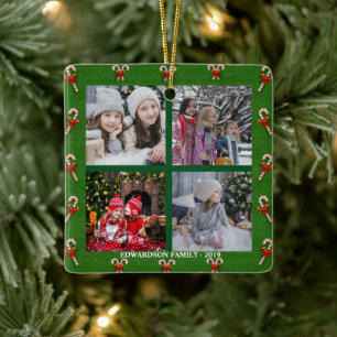 Adorno De Cerámica Diseñar a sus propios Navidades de collage de fot