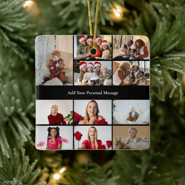 Adorno De Cerámica Diseñar su propio Collage de fotos 11 (Árbol)