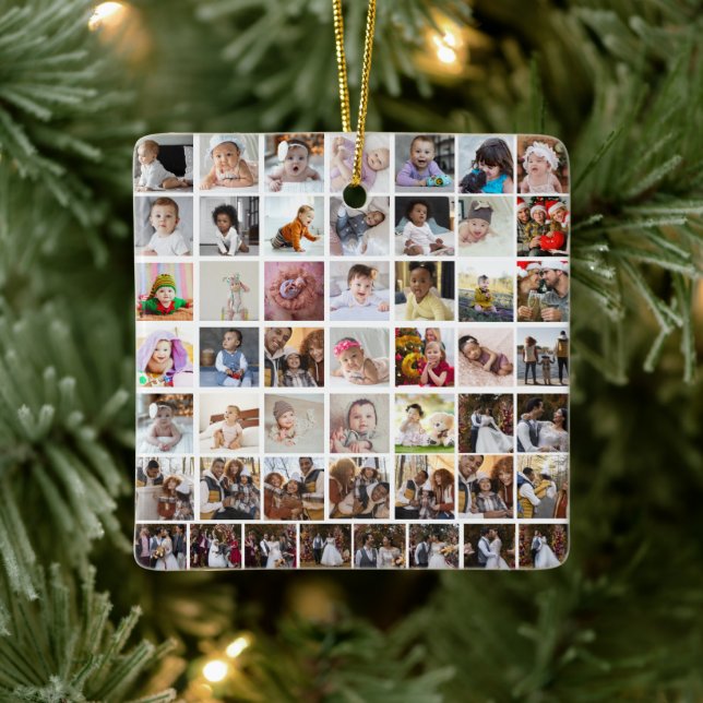 Adorno De Cerámica Diseñar su propio Collage de fotos 50 (Árbol)