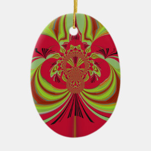 Adorno De Cerámica Diseño amarillo rojo Hakuna Matata