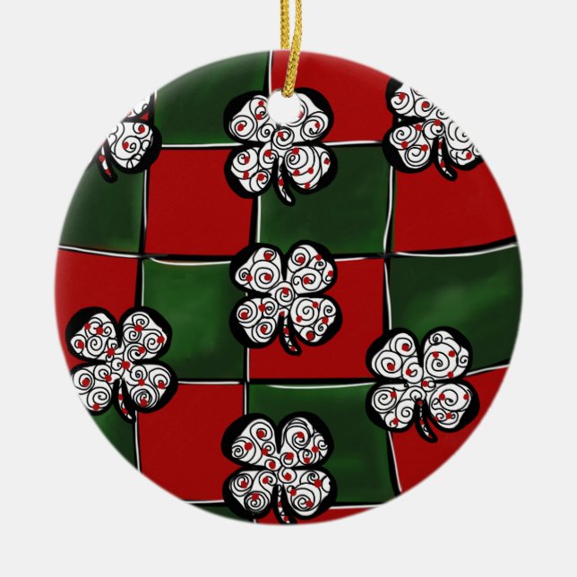 Adorno De Cerámica Diseño artístico de Saint Patty (Frente)