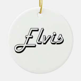 Adorno De Cerámica Diseño conocido retro clásico de Elvis