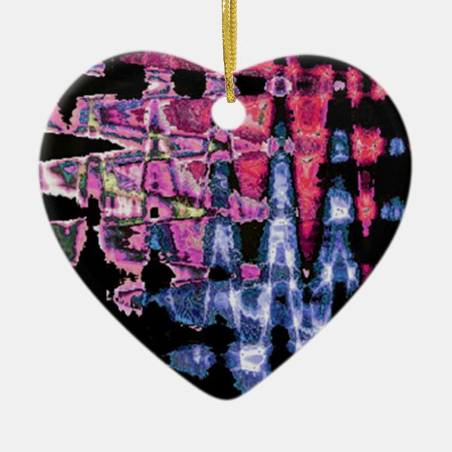 Adorno De Cerámica Diseño de acuarelas (Frente)